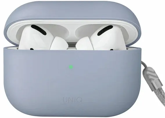 Чехол Uniq для Airpods Pro 2 LINO Liquid silicone, небесно-голубой