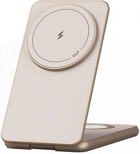 Беспроводное зарядное устройство ''vlp'' Alum Power Pro для Apple, пустынный титан